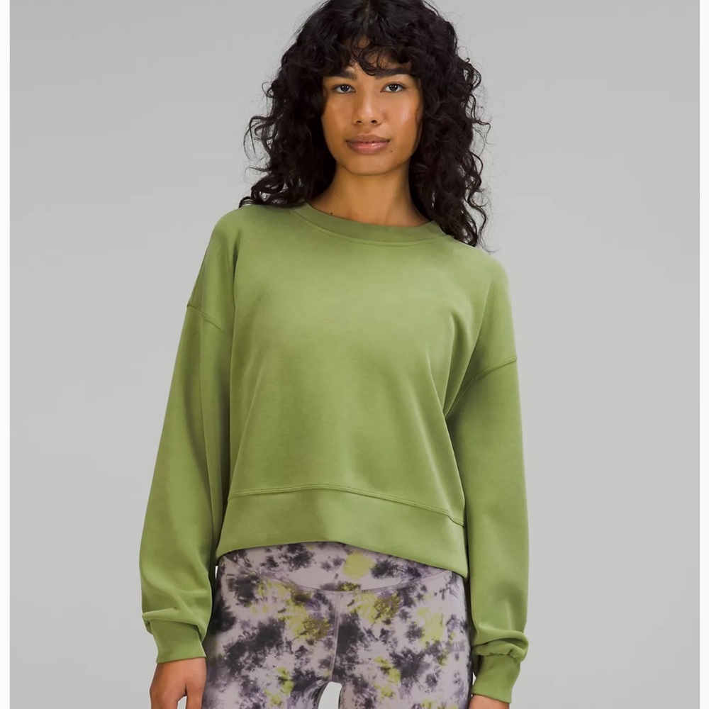Lululemon softstreme perfectly oversized cropped crew
